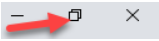 Widowed mode button on chrome browser