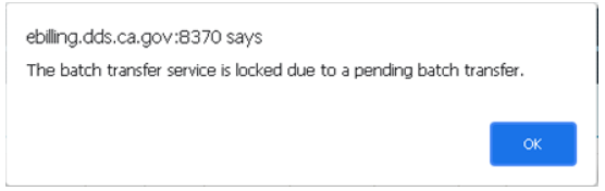 Batch transfer service lock error